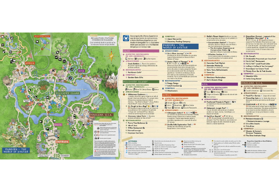 Mapa_Animal_Kingdom Disney World Orlando
