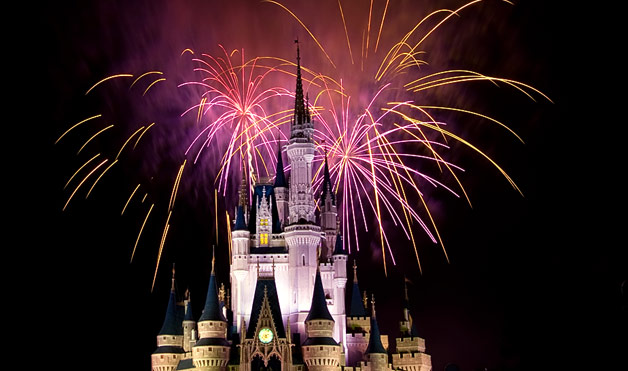 fuegos artificiales en Disney