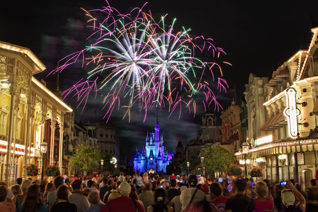 fuegos artificiales en Disney