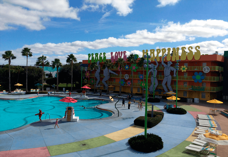 Piscina del Pop Century en Disney Orlando