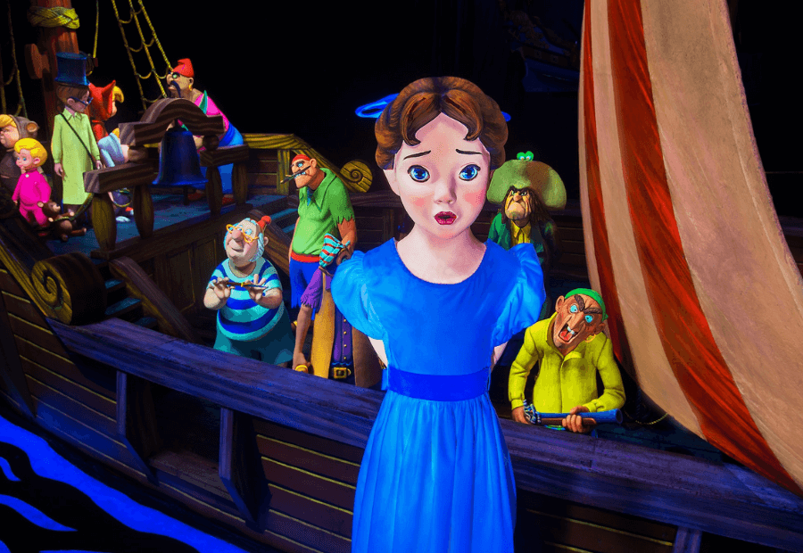 Wendy con los piratas de Peter Pan