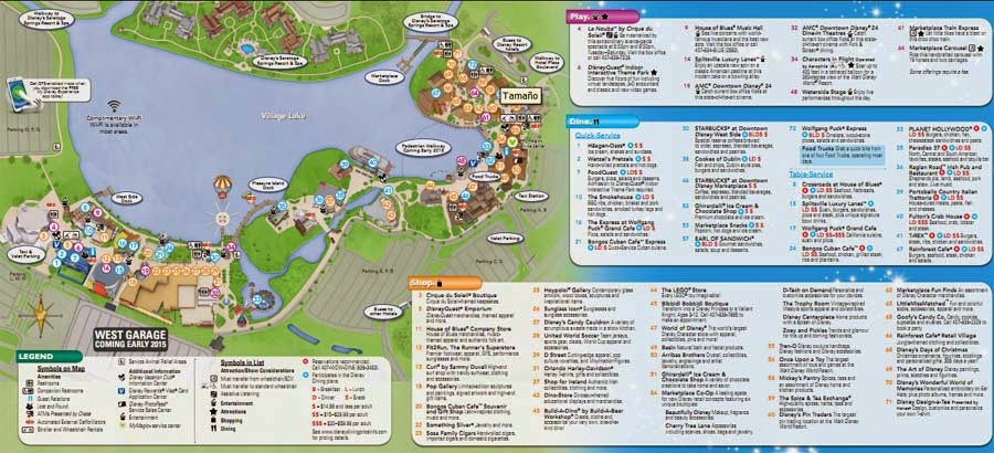Mapa Downtown Disney