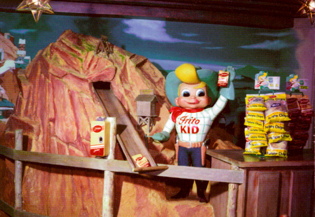 El personaje Frito Kid en Disneyland