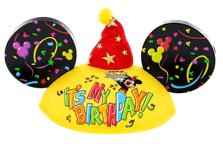 Sombrero con orejas Mickey especial: Feliz Cumpleaños.