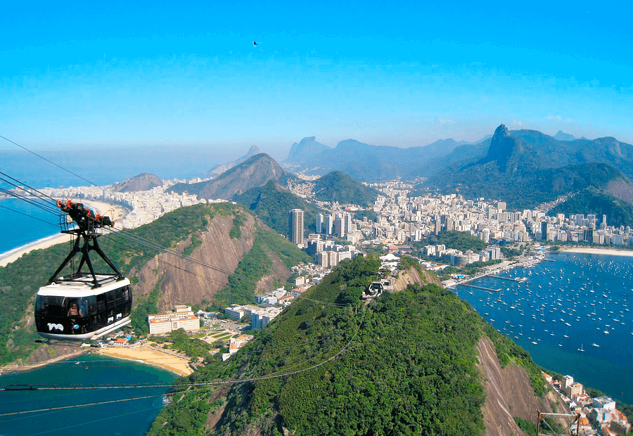 El teleférico de Rio de Janerio es uno de los más famosos del mundo.