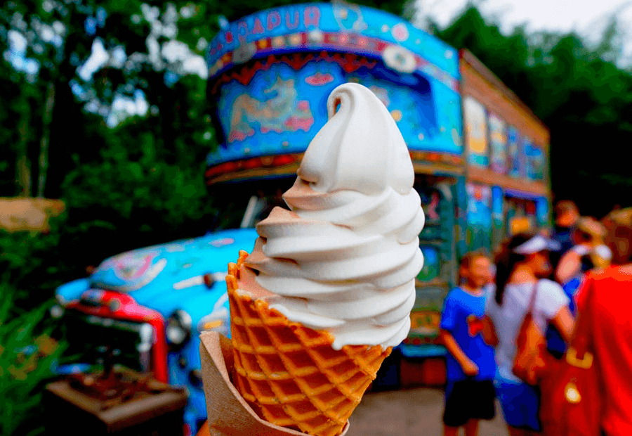 Delicioso helado en Animal Kingdom dentro del área de Asia.