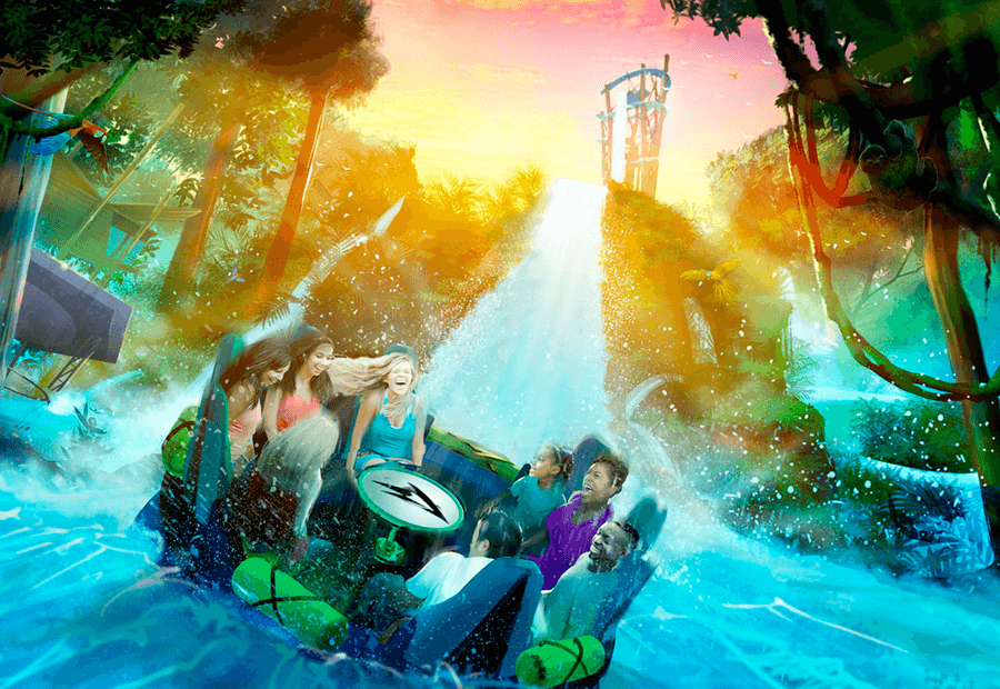 Los nuevos rápidos de SeaWorld se llaman Infinity Falls