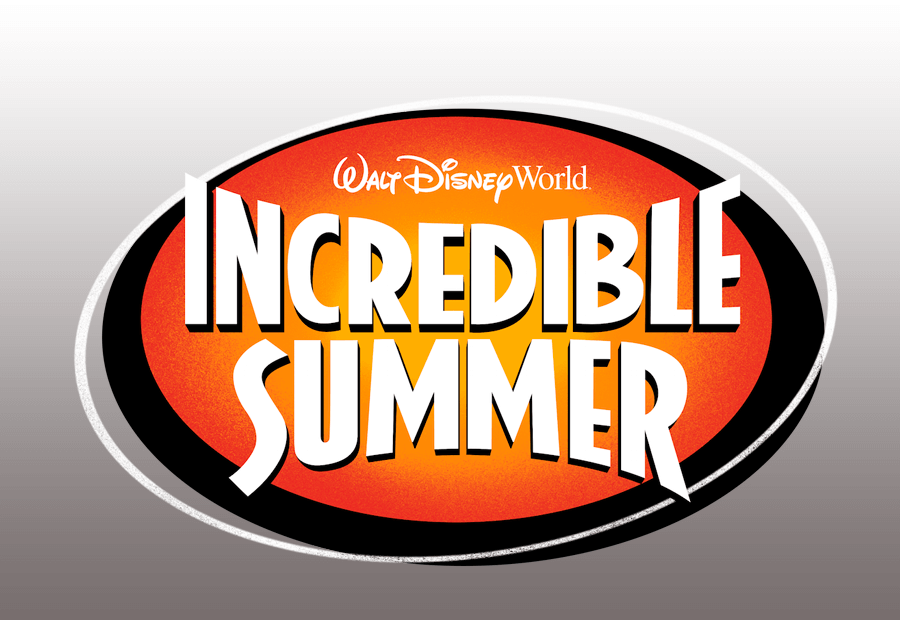Logo Incredible Summer en Disney World