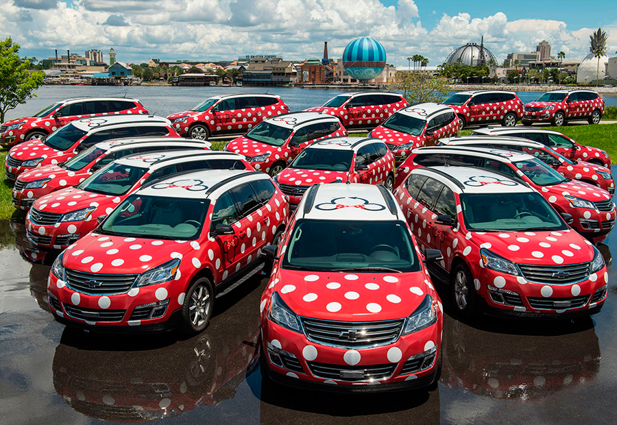 Flota Minnie Vans en Disney World