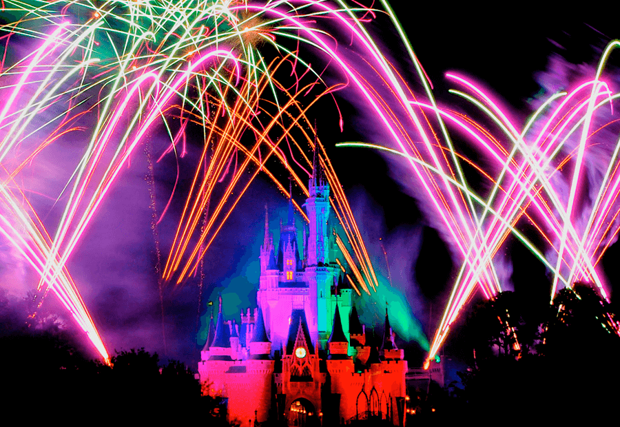 Cosas gratis en Disney World, ver los fuegos artificiales desde fuera de los parques