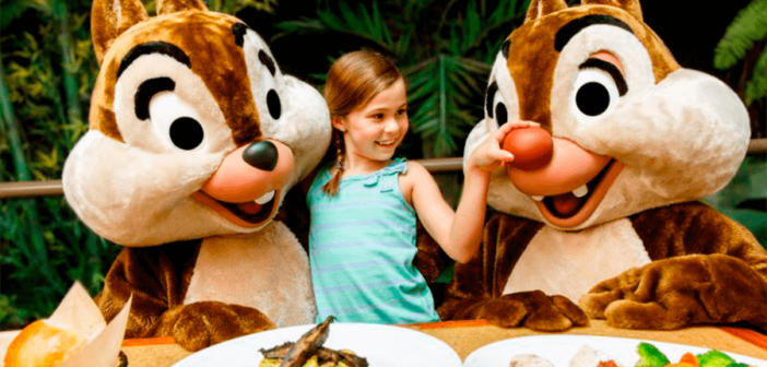 Comiendo con personajes en Disney World