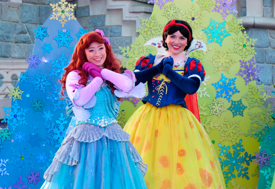 Baile princesas Disney Navidad Disneyland Paris