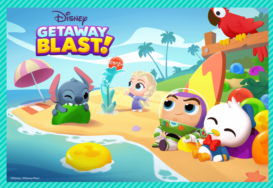 Portada Disney Getaway Blast juego de Gameloft