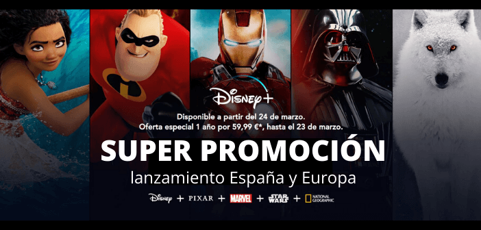 Promoción lanzamiento Disney Plus en España