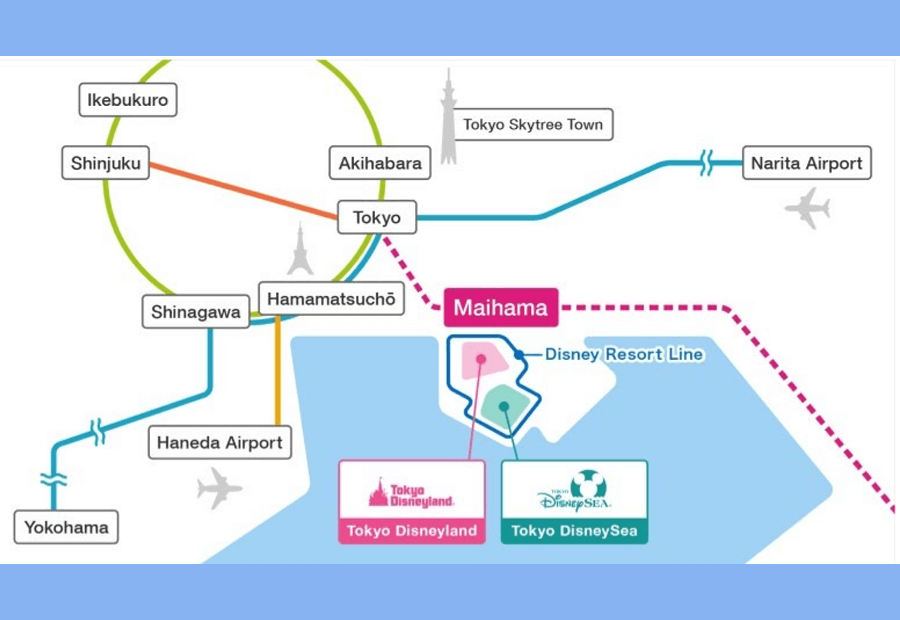 Transporte a Tokyo Disneyland