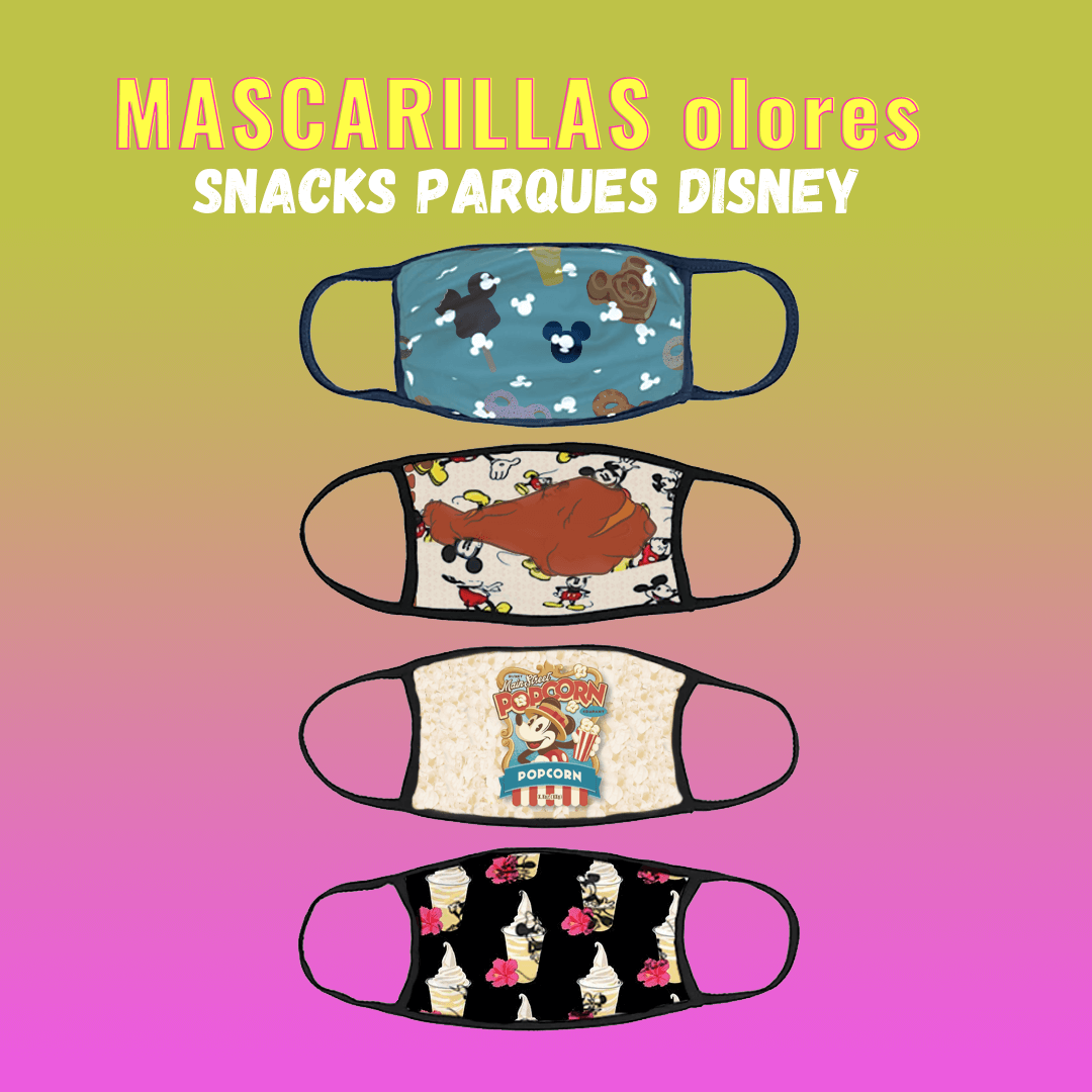 Mascarillas Olores Snacks Disney