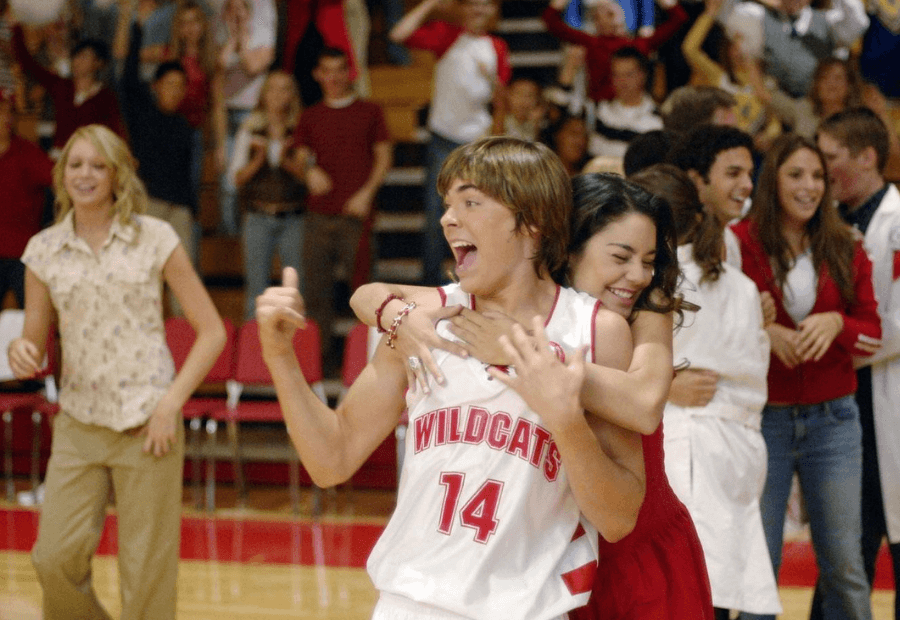 Escena de Zac Efron y Vanessa Hudgensen High School Musical
