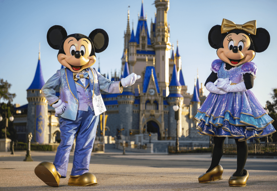 Mickey y Minnie trajes 50 Aniversario Disney World