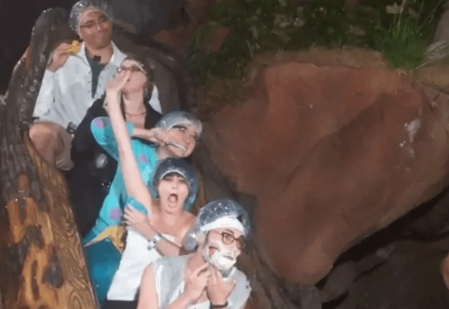 Ducha en Splash Mountain