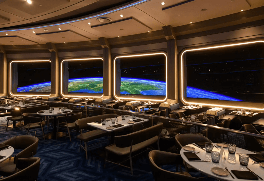 Comedor del restaurante Space 220