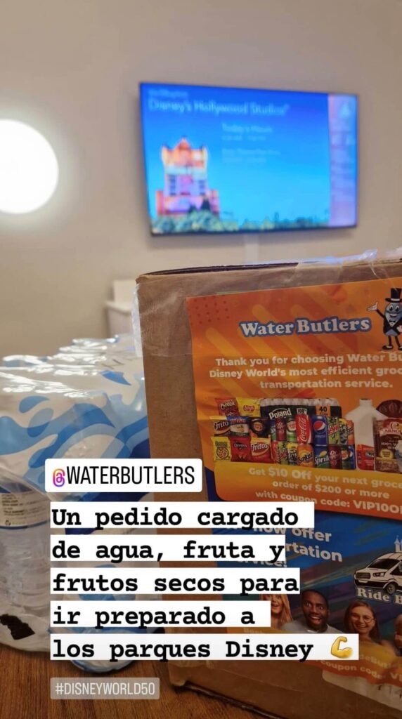 Nuestro pedido de Water Butler en Disney World